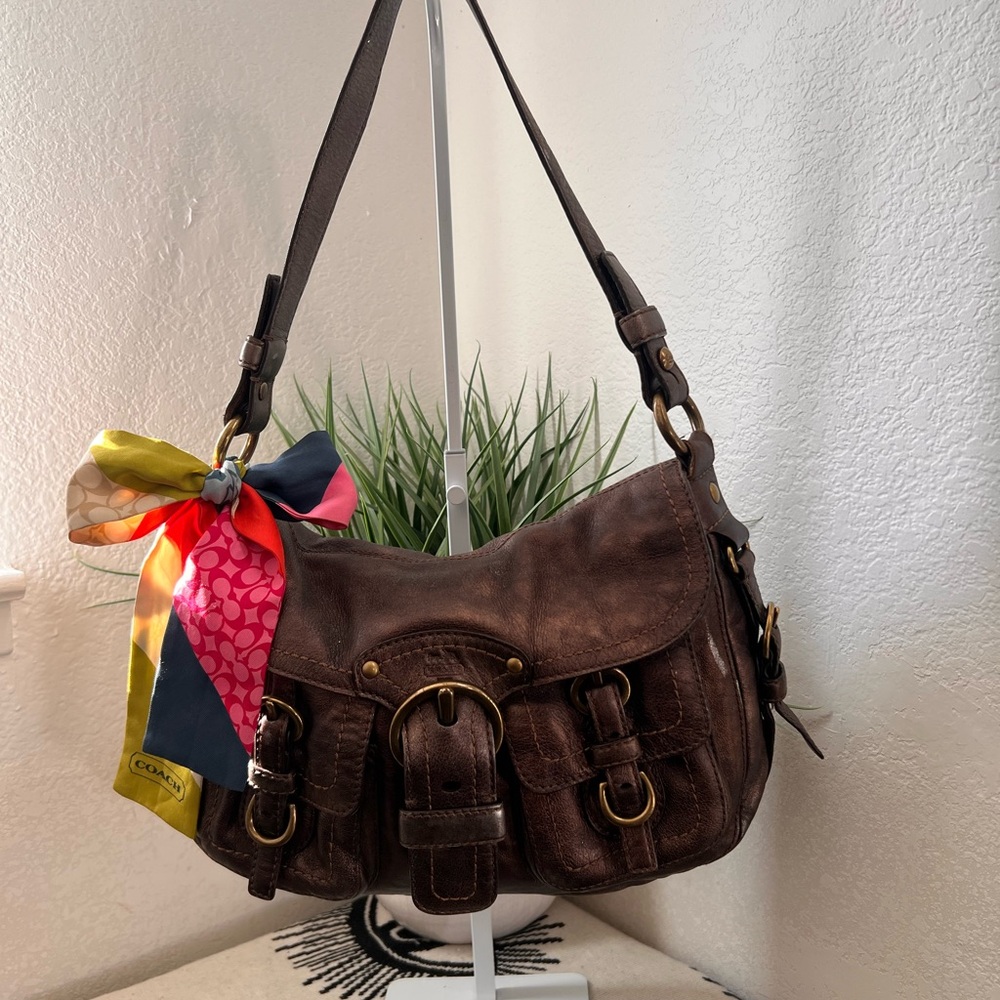 Y2K Coach Legacy Garcia Hobo Pockets Shoulder Bag F0893-12654